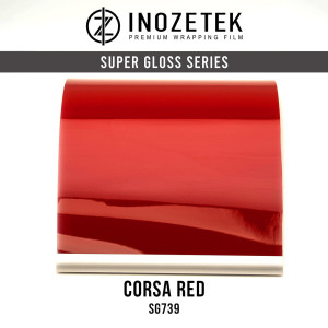 INOZETEK Folia Corsa Red SG739 Czerwony połysk