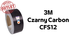 Outlet Taśma do dechromingu 3M Czarny carbon CFS12