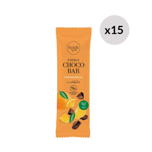 Energy Choco Bar pomarańcza w czekoladzie, 35 g x15