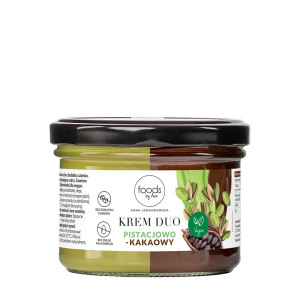 Krem Duo Pistacjowo-kakaowy, 200 g | Wegański. Bez cukru, konserwantów, sztucznych dodatków i oleju palmowego.