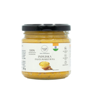 Pasta Warzywna Indyjska, 165 g | Zdrowy Baton Wiśnia w Czekoladzie. Bez dodatku cukru, oleju palmowego, barwników i konserwantów i laktozy. Wegański.