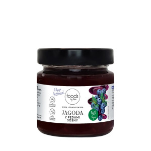 Jagoda z Pędami Sosny, 200 g | Z Pędami Sosny, Smak Lasu Pełen Antyoksydantów. Bez dodatku cukru, konserwantów i sztucznych aromatów. Wegańskie.