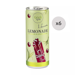 Lemoniada rabarbar & trawa cytrynowa 250ml x6 | bez dodatku cukru i konserwantów | naturalny barwnik z czarnej marchewki | 31 kcal na 100 ml