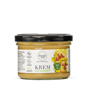 Krem pistacjowy 200g | 45% prażonych pistacji | bez oleju palmowego, bez cukru i konserwantów | wegański, fit out | 12g białka i 5g błonnika na 100g