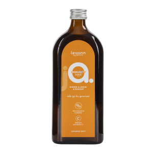 Levann "jA" Immunity Juice, 500 ml | Dla Dorosłych i Dzieci Od 3. Roku Życia. Bez konserwantów i dodatku cukru.
