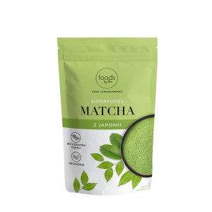 Matcha japońska 100g z regionu Uji | uprawiana w cieniu | bogata w L-teaninę, katechiny i chlorofil | energia bez crash po kawie | 0g cukrów