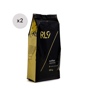 RL9 Coffee Espresso Ziarnista, 500 g (250 g X2) | Mała Czarna z Dużą Dawką Energii. Intensywność 5/5.
