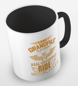 Kubek dziadek motocyklista