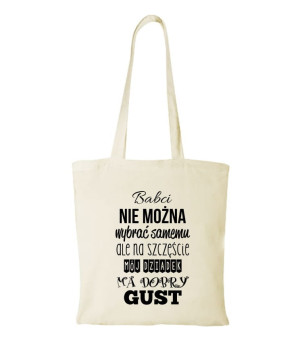 Torba bawełniana dziadek ma dobry gust