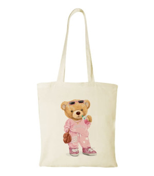 Torba bawełniana bear girl doll