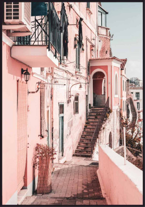 Plakat dom w Amalfi