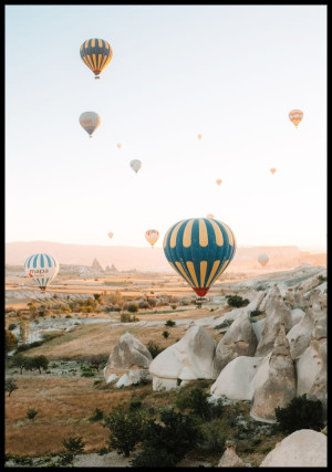 Plakat balony w Kapadocji