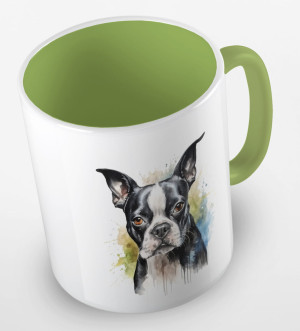 Kubek boston terrier