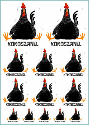 Tatuaże tymczasowe kokoszanel