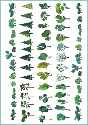 Tatuaże tymczasowe green plants