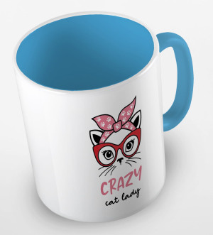 Kubek crazy cat lady