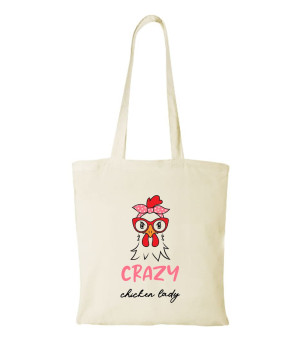 Torba bawełniana crazy chicken lady