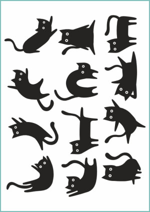 Tatuaże tymczasowe black cats