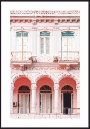 Plakat Budynek w Hawanie