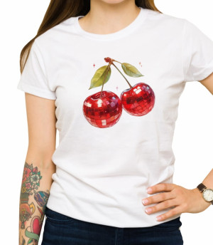 Koszulka cherry disco mirror ball