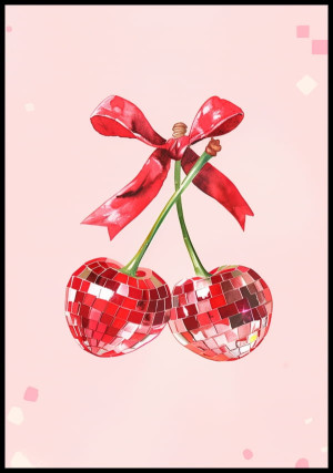 Plakat disco cherries