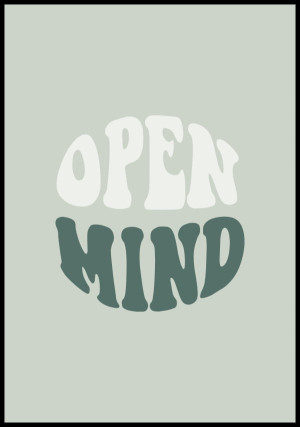 Plakat open mind