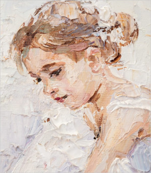 Próbka tapety a little cute girl