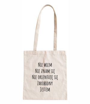 Torba bawełniana zarobiony jestem