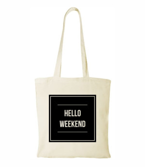 Torba bawełniana hello weekend