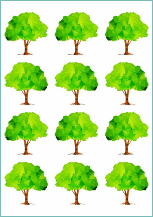 Tatuaże tymczasowe green polygonal tree