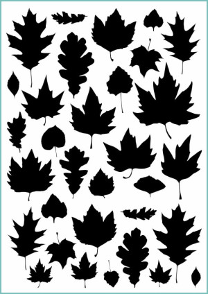Tatuaże tymczasowe leaves silhouettes