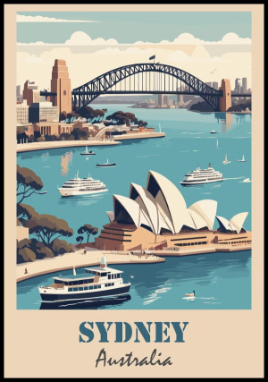 Plakat retro Sydney