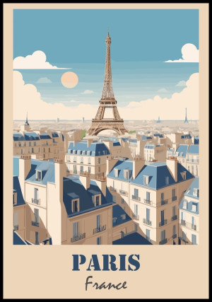 Plakat retro Paris