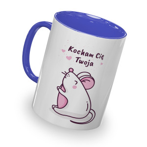 Kubek kocham cię twoja myszka