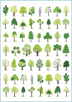 Tatuaże tymczasowe tree silhouettes 01