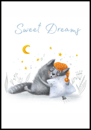 Plakat sweet dreams cat