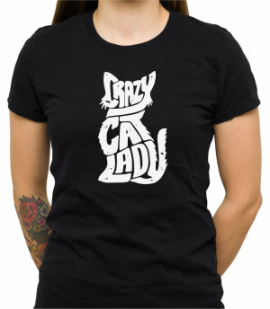 Koszulka crazy cat lady 01