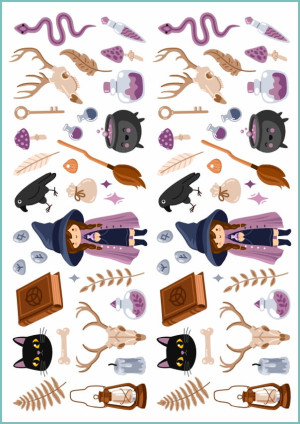 Tatuaże tymczasowe little witch