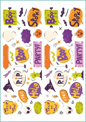 Tatuaże tymczasowe napisy na Halloween