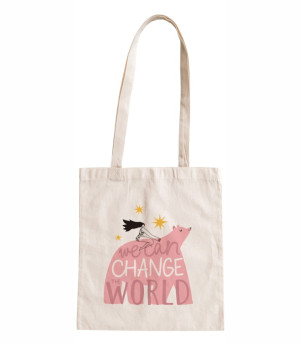 Torba bawełniana we can change the world