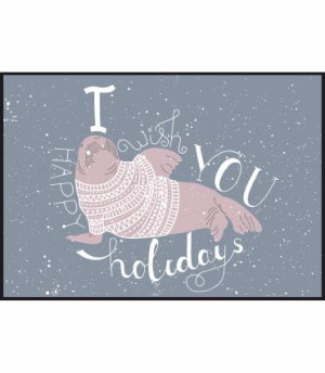Plakat I wish you happy holidays