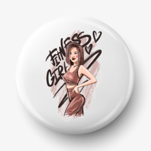 Button fitness girl