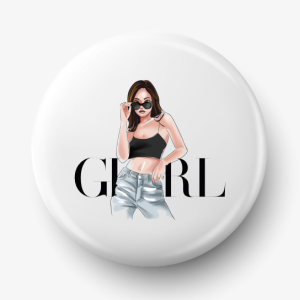Button girl