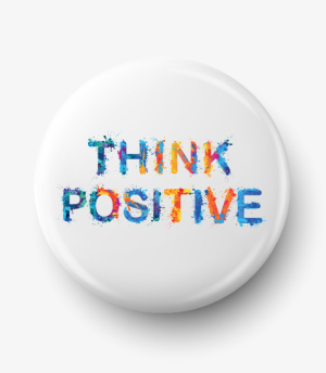 Button think positive 01