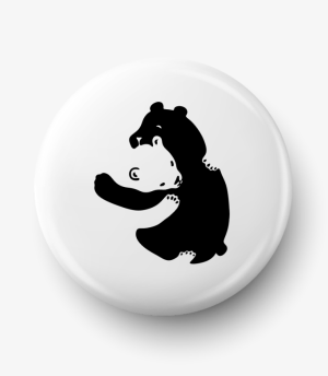 Button wtulone misie