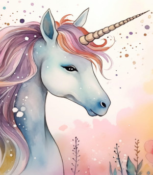 Próbka tapety cute adorable unicorn