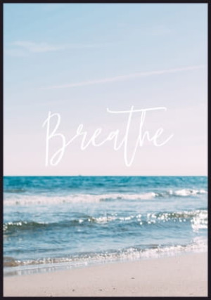 Plakat Brzeg oceanu „Breathe”