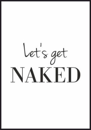 Plakat Let's get naked