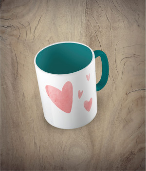 Kubek hearts