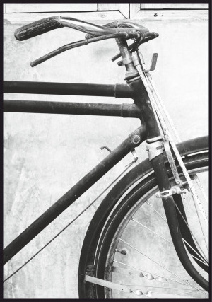 Plakat zabytkowy rower